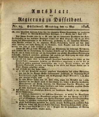 Amtsblatt für den Regierungsbezirk Düsseldorf Montag 19. Mai 1828