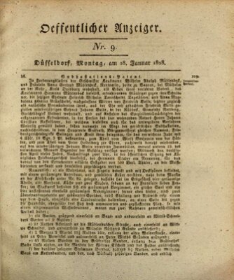 Amtsblatt für den Regierungsbezirk Düsseldorf Montag 28. Januar 1828