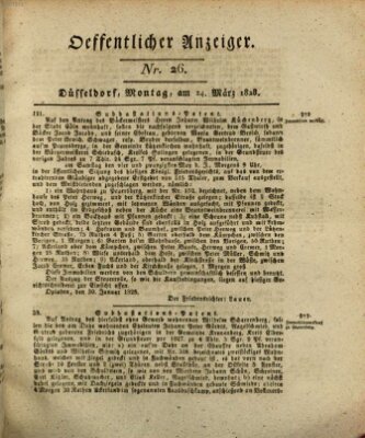 Amtsblatt für den Regierungsbezirk Düsseldorf Montag 24. März 1828