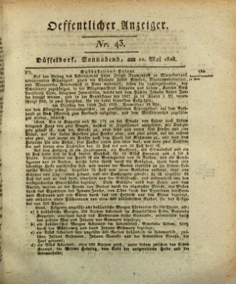 Amtsblatt für den Regierungsbezirk Düsseldorf Samstag 10. Mai 1828