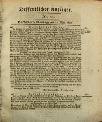 Amtsblatt für den Regierungsbezirk Düsseldorf Montag 12. Mai 1828