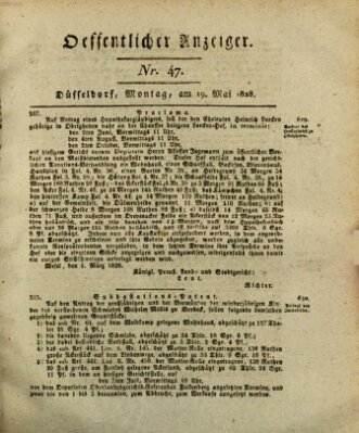 Amtsblatt für den Regierungsbezirk Düsseldorf Montag 19. Mai 1828