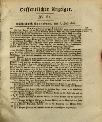 Amtsblatt für den Regierungsbezirk Düsseldorf Samstag 5. Juli 1828