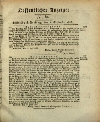 Amtsblatt für den Regierungsbezirk Düsseldorf Freitag 5. September 1828