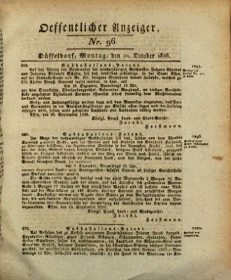 Amtsblatt für den Regierungsbezirk Düsseldorf Montag 20. Oktober 1828