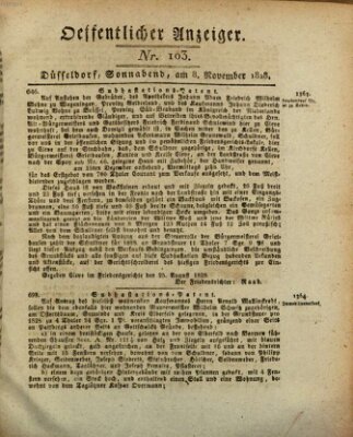 Amtsblatt für den Regierungsbezirk Düsseldorf Samstag 8. November 1828