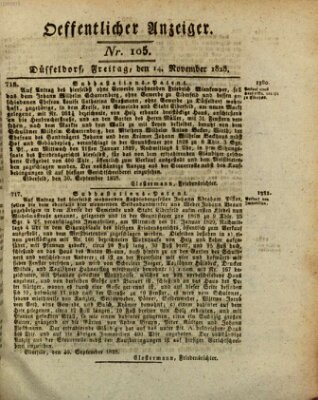 Amtsblatt für den Regierungsbezirk Düsseldorf Freitag 14. November 1828