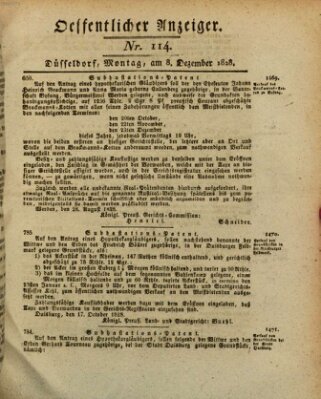 Amtsblatt für den Regierungsbezirk Düsseldorf Montag 8. Dezember 1828