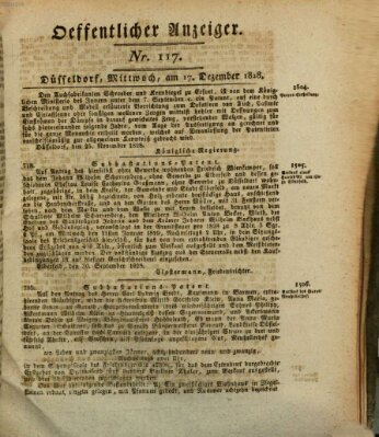 Amtsblatt für den Regierungsbezirk Düsseldorf Mittwoch 17. Dezember 1828