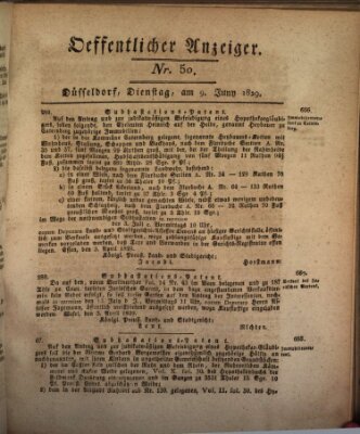 Amtsblatt für den Regierungsbezirk Düsseldorf Dienstag 9. Juni 1829