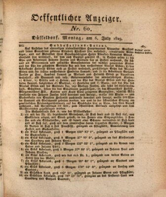 Amtsblatt für den Regierungsbezirk Düsseldorf Montag 6. Juli 1829