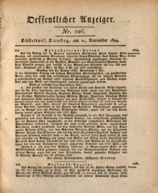 Amtsblatt für den Regierungsbezirk Düsseldorf Dienstag 24. November 1829