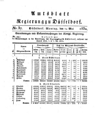 Amtsblatt für den Regierungsbezirk Düsseldorf Montag 14. Mai 1832