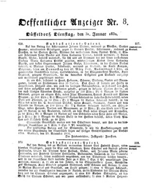 Amtsblatt für den Regierungsbezirk Düsseldorf Dienstag 31. Januar 1832