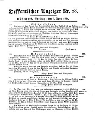 Amtsblatt für den Regierungsbezirk Düsseldorf Freitag 6. April 1832