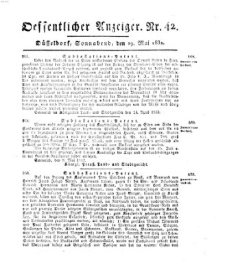 Amtsblatt für den Regierungsbezirk Düsseldorf Samstag 19. Mai 1832