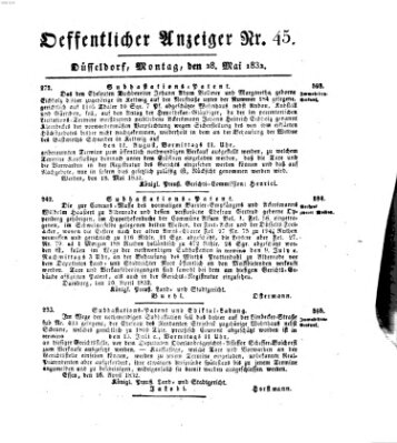 Amtsblatt für den Regierungsbezirk Düsseldorf Montag 28. Mai 1832