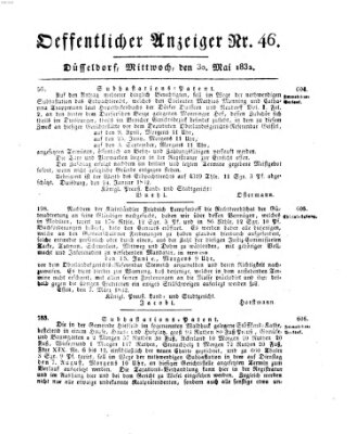 Amtsblatt für den Regierungsbezirk Düsseldorf Mittwoch 30. Mai 1832