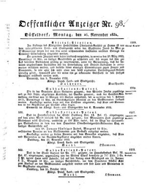 Amtsblatt für den Regierungsbezirk Düsseldorf Montag 26. November 1832