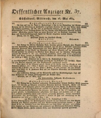 Amtsblatt für den Regierungsbezirk Düsseldorf Mittwoch 28. Mai 1834