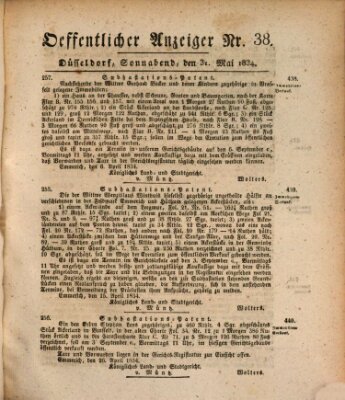 Amtsblatt für den Regierungsbezirk Düsseldorf Samstag 31. Mai 1834