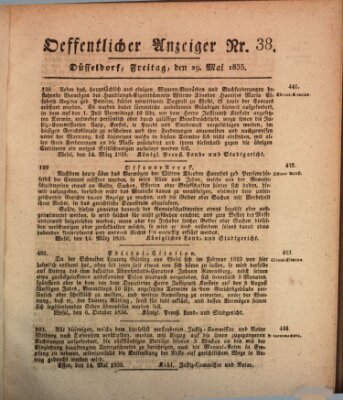 Amtsblatt für den Regierungsbezirk Düsseldorf Freitag 29. Mai 1835