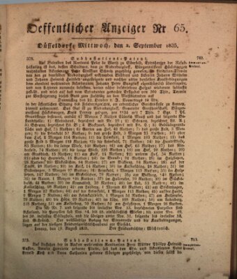 Amtsblatt für den Regierungsbezirk Düsseldorf Mittwoch 2. September 1835