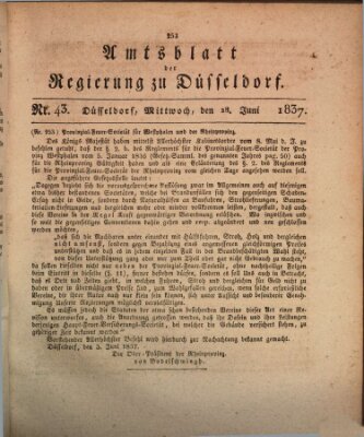 Amtsblatt für den Regierungsbezirk Düsseldorf Mittwoch 28. Juni 1837