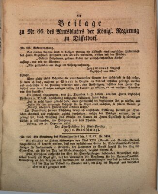 Amtsblatt für den Regierungsbezirk Düsseldorf Dienstag 26. Dezember 1837