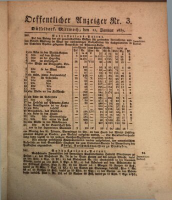 Amtsblatt für den Regierungsbezirk Düsseldorf Mittwoch 11. Januar 1837