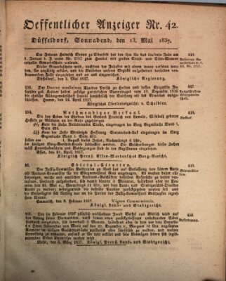 Amtsblatt für den Regierungsbezirk Düsseldorf Samstag 13. Mai 1837