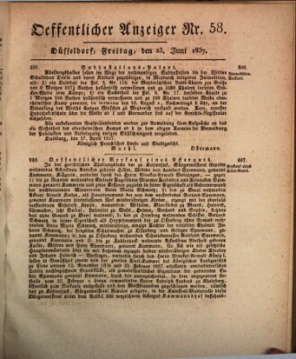 Amtsblatt für den Regierungsbezirk Düsseldorf Freitag 23. Juni 1837