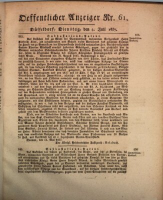 Amtsblatt für den Regierungsbezirk Düsseldorf Dienstag 4. Juli 1837