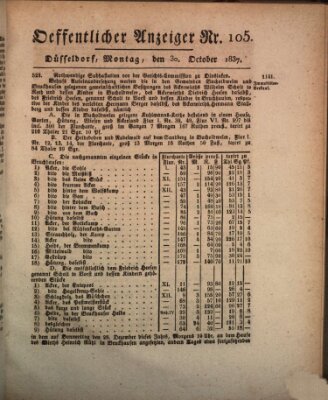 Amtsblatt für den Regierungsbezirk Düsseldorf Montag 30. Oktober 1837