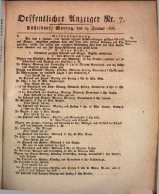 Amtsblatt für den Regierungsbezirk Düsseldorf Montag 29. Januar 1838