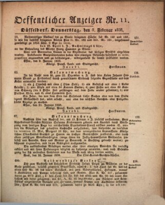 Amtsblatt für den Regierungsbezirk Düsseldorf Donnerstag 8. Februar 1838