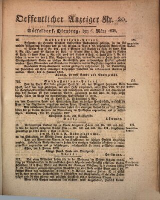 Amtsblatt für den Regierungsbezirk Düsseldorf Dienstag 6. März 1838