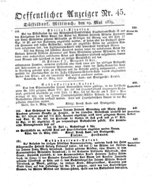 Amtsblatt für den Regierungsbezirk Düsseldorf Mittwoch 29. Mai 1839