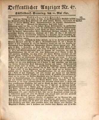 Amtsblatt für den Regierungsbezirk Düsseldorf Sonntag 10. Mai 1840