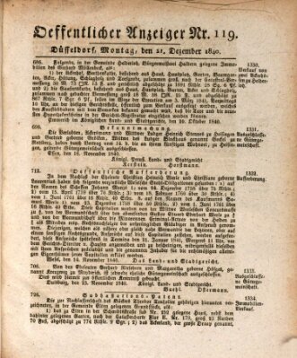 Amtsblatt für den Regierungsbezirk Düsseldorf Montag 21. Dezember 1840