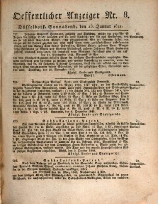 Amtsblatt für den Regierungsbezirk Düsseldorf Samstag 23. Januar 1841