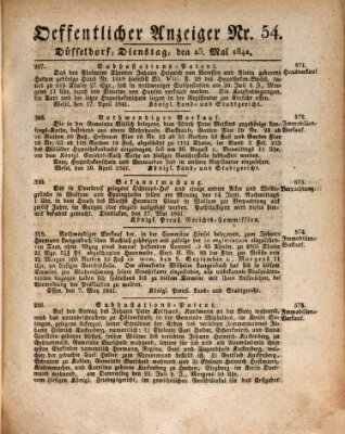 Amtsblatt für den Regierungsbezirk Düsseldorf Dienstag 25. Mai 1841