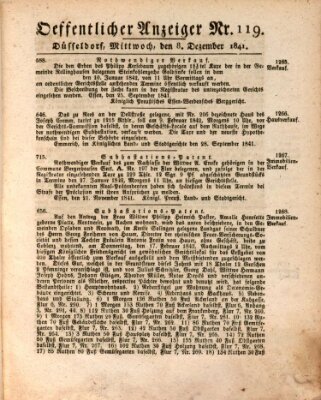 Amtsblatt für den Regierungsbezirk Düsseldorf Mittwoch 8. Dezember 1841