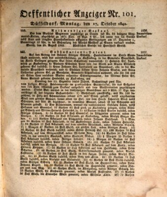 Amtsblatt für den Regierungsbezirk Düsseldorf Montag 17. Oktober 1842