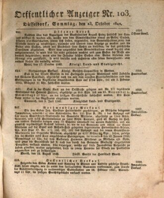 Amtsblatt für den Regierungsbezirk Düsseldorf Sonntag 23. Oktober 1842