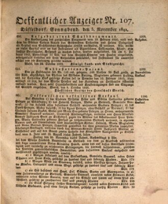 Amtsblatt für den Regierungsbezirk Düsseldorf Samstag 5. November 1842