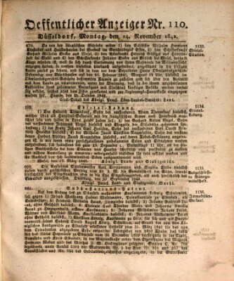 Amtsblatt für den Regierungsbezirk Düsseldorf Montag 14. November 1842