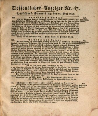 Amtsblatt für den Regierungsbezirk Düsseldorf Donnerstag 12. Mai 1842