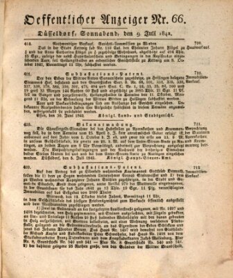 Amtsblatt für den Regierungsbezirk Düsseldorf Samstag 9. Juli 1842