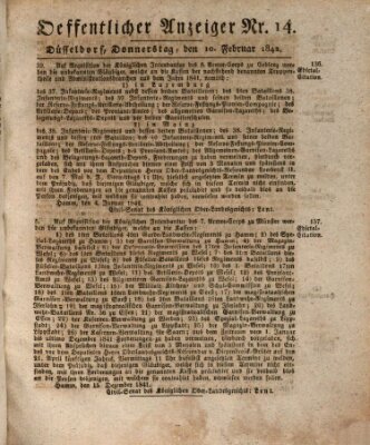 Amtsblatt für den Regierungsbezirk Düsseldorf Donnerstag 10. Februar 1842